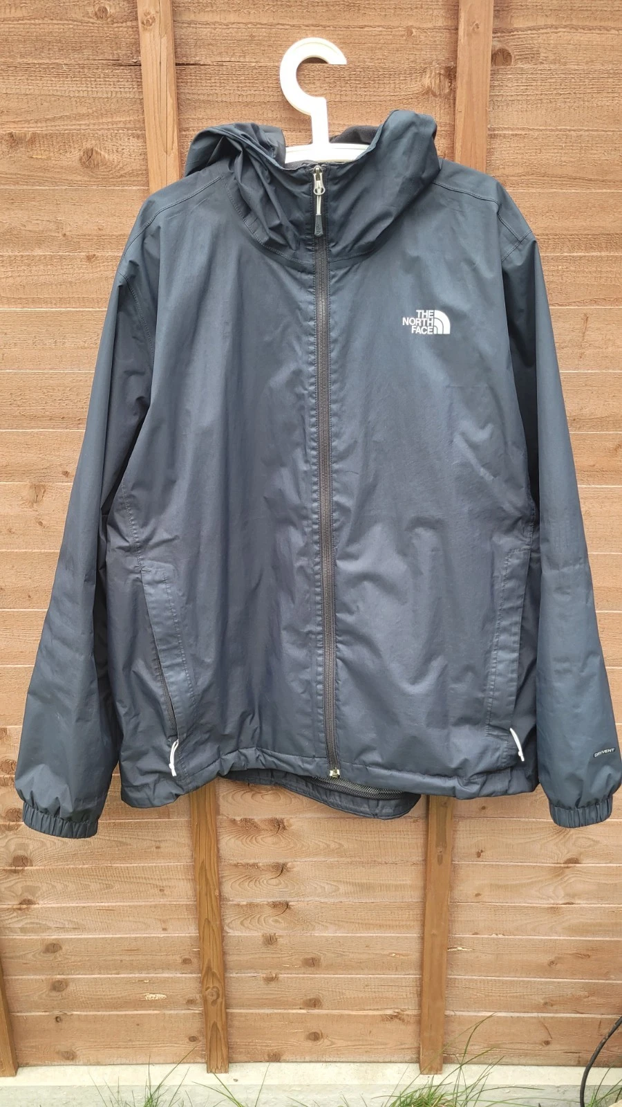 The North Face Jacket Mens XXL Black DryVent Waterproof Hooded Full Zip Coat