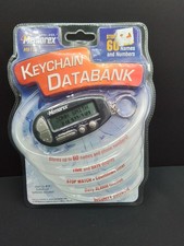 MEMOREX KEYCHAIN DATABANK MB123 STORES 60 NAMES NUMBERS TIME DATE ALARM NEW VTG