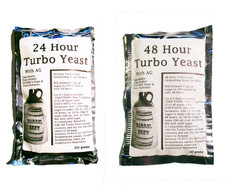2 Packs Turbo Yeast with AG - 24  48 hour Moonshine Whiskey Rum Vodka 6.5 ga.