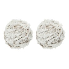 35yds Faux Fur Yarn, 2 Skeins 50g 0.6"OD Fuzzy Yarn Fluffy Yarn, Dark Camel