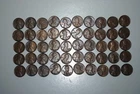 1934-D Lincoln Wheat Cent EF AU Roll Of 51 Coins  RL123