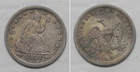 X6098  1853 Arrows Liberty Seated Quarter 25c, VF