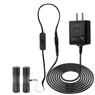 AC Power Adapter 2 AA Battery Replacement Convert Operated To Plug In
