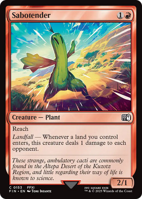 x1 Sabotender FIN Final Fantasy MTG 153 M/NM 1x