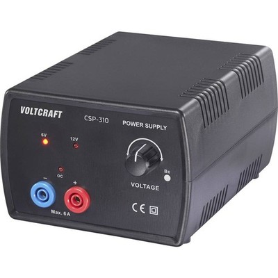 VOLTCRAFT CSP-310 Labornetzgerät, einstellbar 6 V/DC, 12 V/DC 2 - 6 A 72 W Netz-