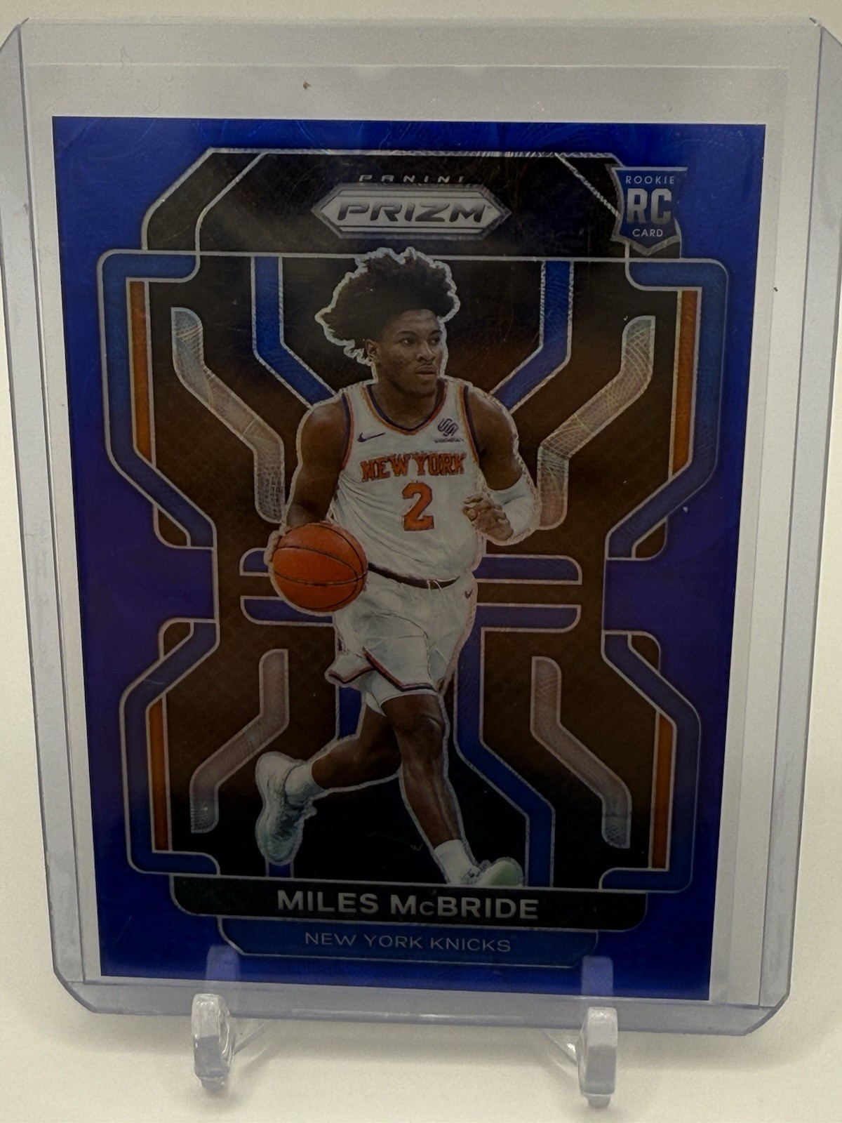 Miles McBride 2021-22 Panini Prizm #283 Rookie Choice Blue Scope Prizm /39