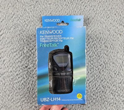 KENWOOD UBZ-LH14 Black FreeTalk Walkie Talkie Radio FM Transceiver NEW IN BOX