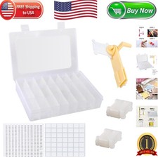 Compact Embroidery Thread Storage with 40 Bobbins  Custom Labels Included
