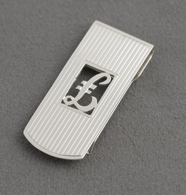 Vintage Sterling Silber 925 Geldklammer & Pfund Symbol S J Rose gepunzt 1982