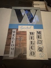 Essential Stencil 52 Inch Vertical Welcome Stencil