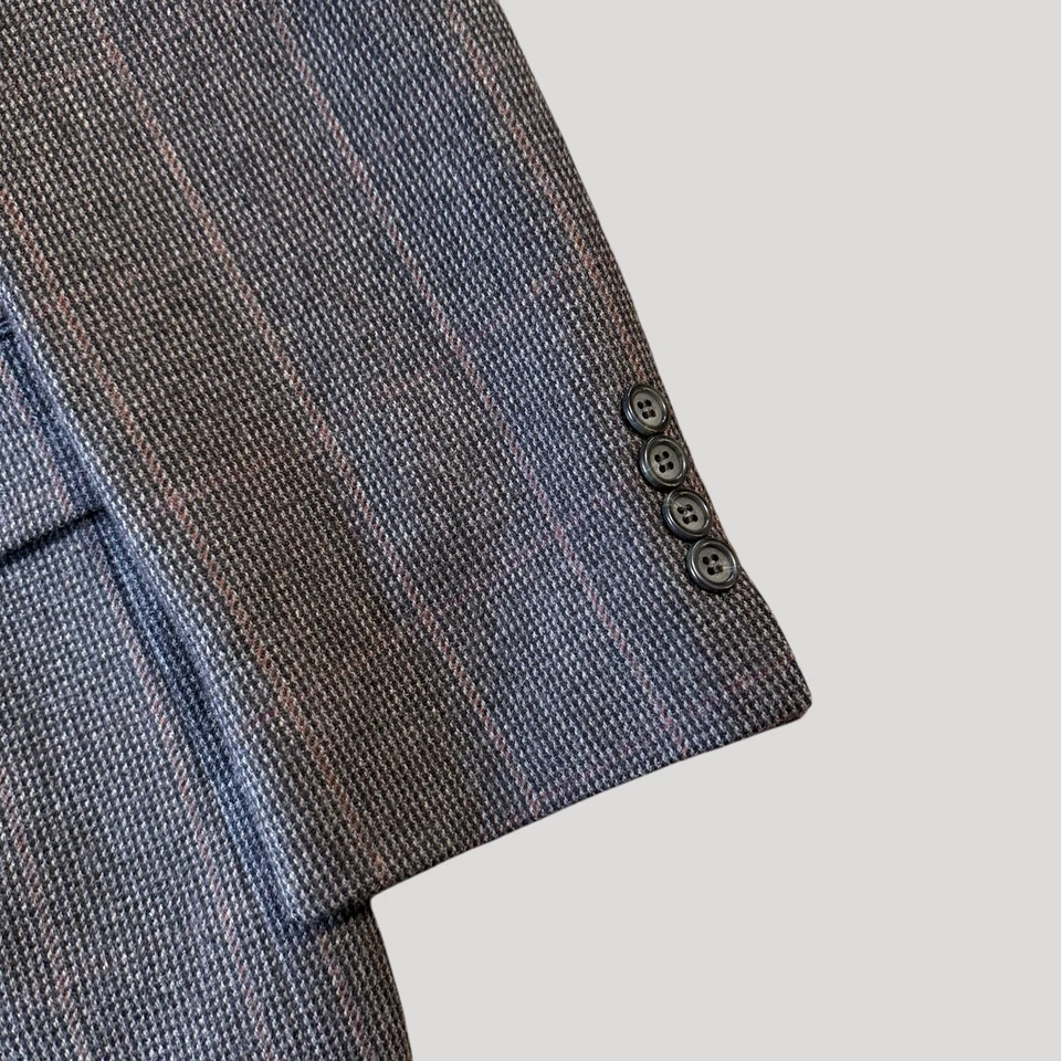 Stafford Sport Coat Mens 44R Wool Cashmere Two Button No Vent Casual Jacket - Image 4 of 4