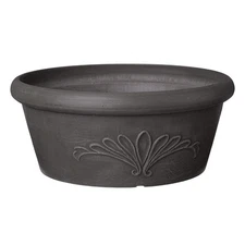 Arcadia Garden Products TA30DC Bulb Pan, 12"x5", Dark Charcoal