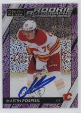 2024-25 O-Pee-Chee Platinum Violet Pixels 7/99 Martin Pospisil #R-MP Auto 16vz