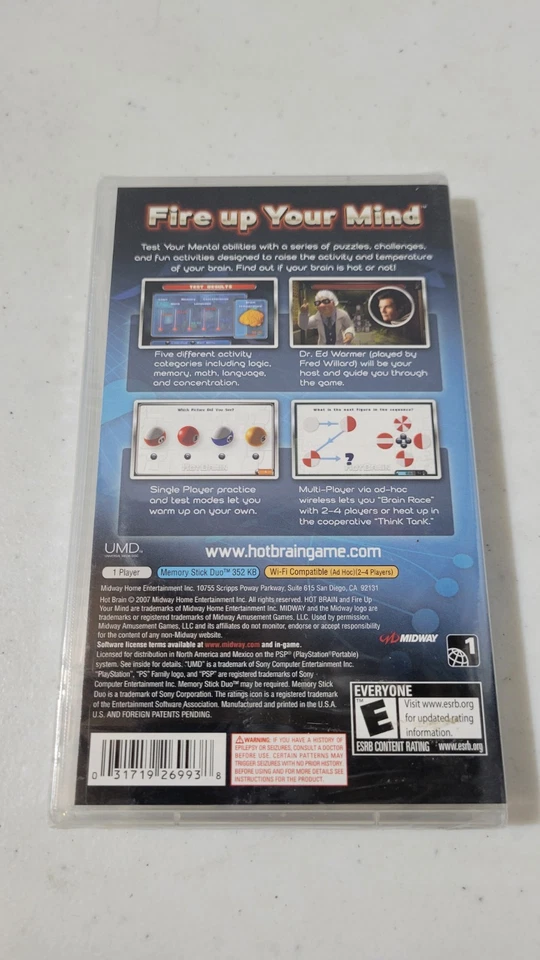 Hot Brain Sony For PSP UMD Puzzle Games New Sealed - Image 2 of 2