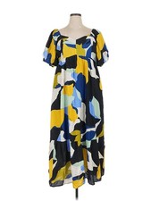 NWT Nine West Women Yellow Casual Dress XL