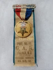 ORANGE NEW JERSEY 1895 GETTYSBURG VISIT GAR CIVIL WAR GRAND ARMY REUNION RIBBON
