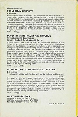 Mathematical Ecology - GOOD
