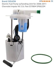 Fuel Pump Module Assembly w/Sending Unit Fits 08-11 Impala 3.5L Flex Fuel E3786M