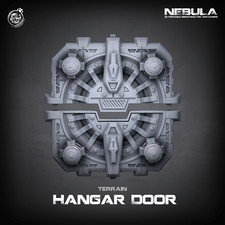 3D Printed Cast n Play Underground Hangar Door Nebula Origins 28mm 32mm D&D