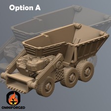 Brunel Dump Truck Mini Mech MWO Armor Miniatu...