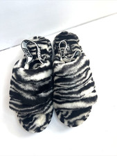 UGG Fluff Yeah Zebra Fur Sandals Women Size 10
