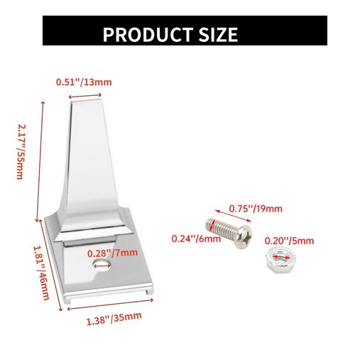 Motorcycle Chrome Stand Kickstand Extension For Harley Softail Fatboy EFI FLSTFI - Picture 6 of 10