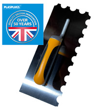 PLASPLUGS Pro Series Thick Bed Tile Adhesive Trowel Round notches notch Wall