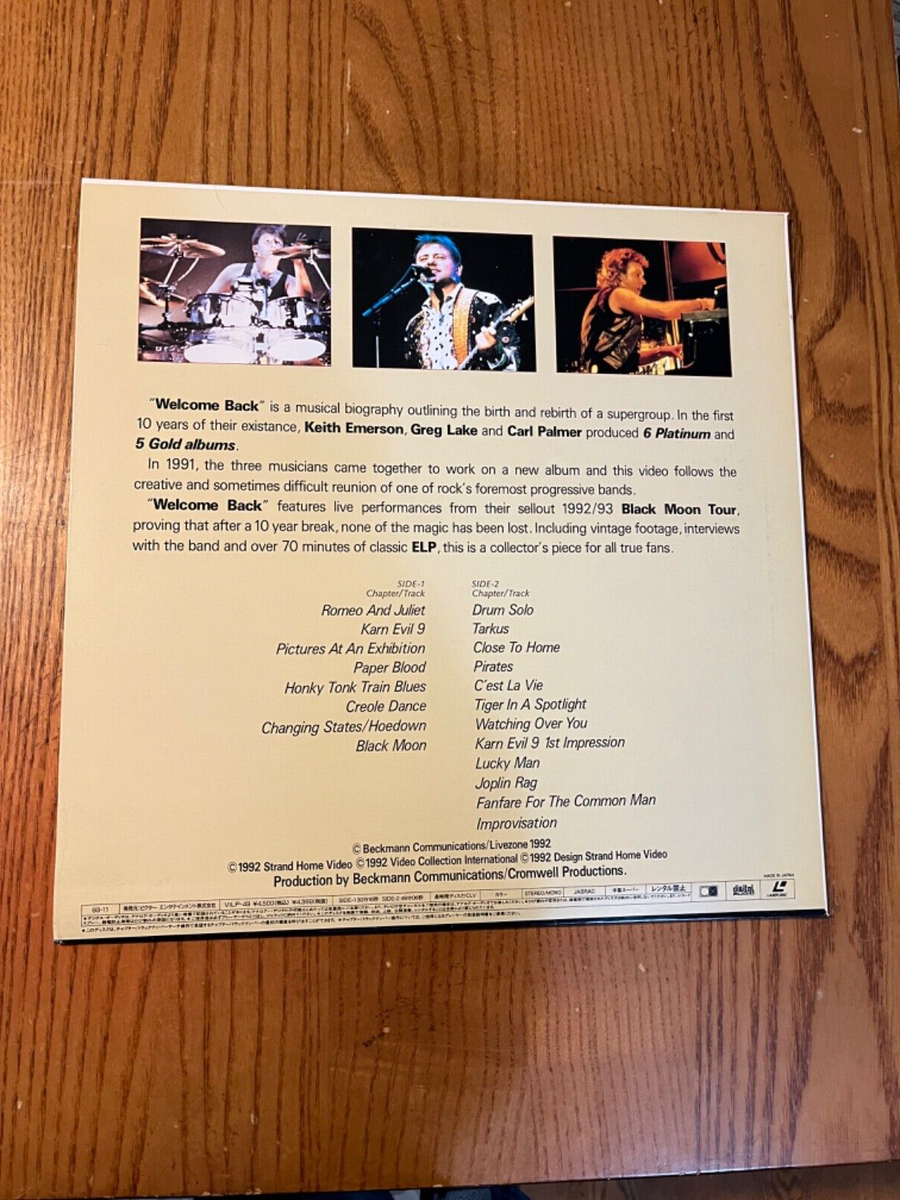 【直筆サイン入り！】EMERSON, LAKE & PALMER ツアーパンフ Emerson Lake Palmer Free 1972 Japan Joint Concert Tour Book