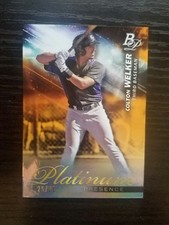 2018 Bowman Platinum Presence Colton Welker #PP14 Colorado Rockies 25/25 1/1 