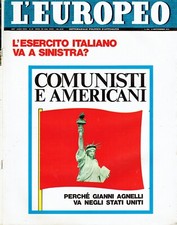 EUROPEO 1975=COMUNISTI E AMERICANI=NINO MICHELE SINDONA=SCIOPERI TRENI ESERCITO=
