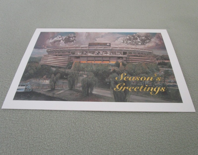 Vintage Pittsburgh Steelers Issued Christmas Card - 2000