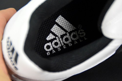 Adidas Excelsior 5 Low Herren Baseball Schuhe Stahl Stollen weiß/schwarz 46-50 - Picture 6 of 10