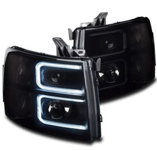For 07-13 Chevy Silverado 1500 2500 3500 Hd Led Projector Headlights Blacksmoke For 07-13 Chevy Silverado 1500 2500 3500 Hd Led Projector Headlights Blacksmoke