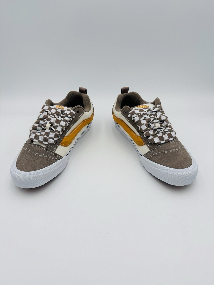 スニーカー ^VANS^ Newschool Mega Check Gray Marshmallow VN0009QC0BP1 Vans Knu Skool Shoes - (mega check gray/marshmallow)
