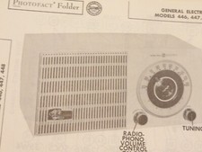Original Sams Photofact Manual GENERAL ELECTRIC 446, 447, 448 271