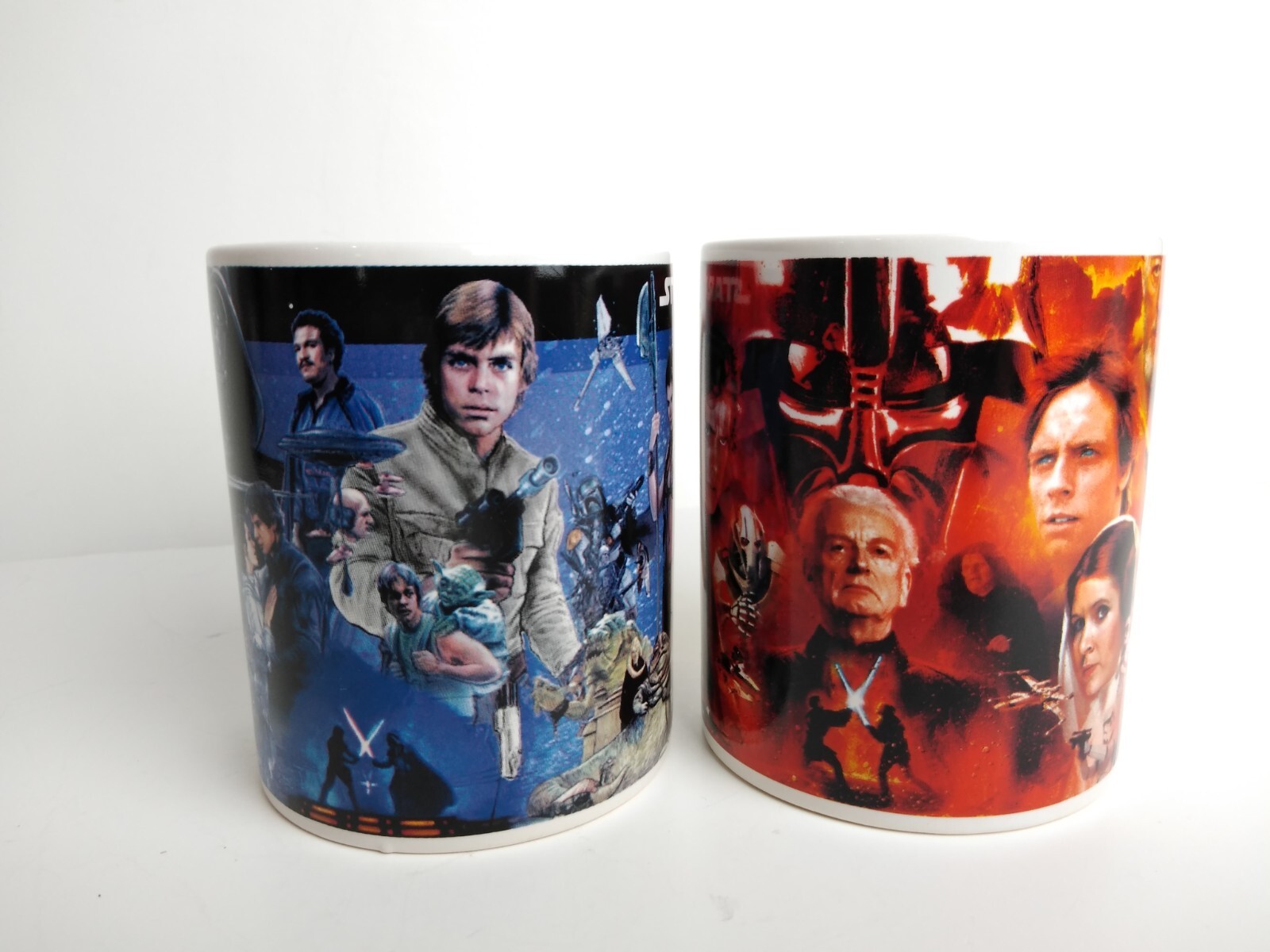 STAR WARS Coffee Mugs with Movie Image Collage (Set of Two) by Galerie