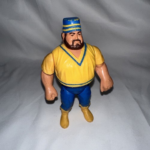 WWF Hasbro Akeem Wrestling Figure WWE WCW 1990 Ser...