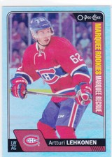 16/17 OPC..ARTTURI LEHKONEN..MARQUEE ROOKIES  RAINBOW..# 677..CANADIENS