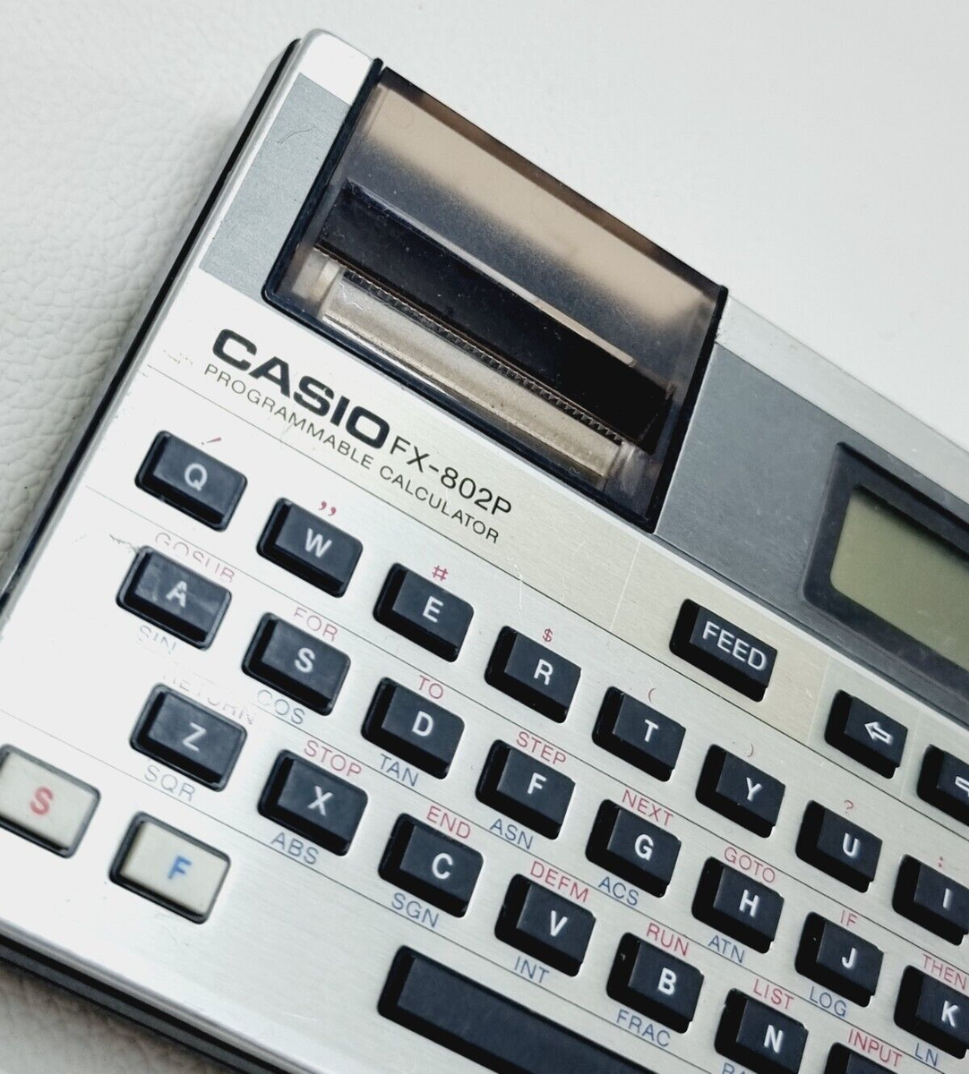 【希少 動作品】CASIO FX-802P プログラム関数電卓 ポケコン カシオ Vintage Casio FX-802P RARE Calculator Programmable - For Parts