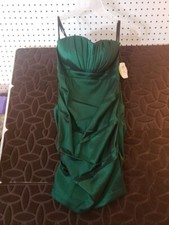 Windsor strapless Metallic Green Size 3 Dress