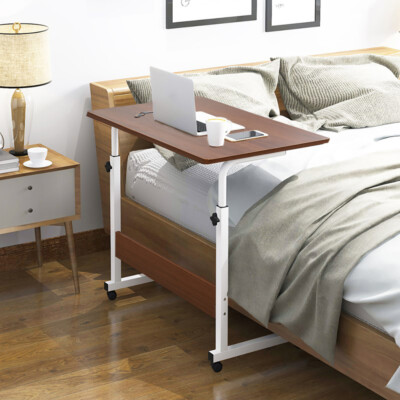 Overbed Chair Dining Tray Table Adjustable Height Mobility Aid ...