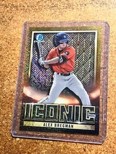 2023 Bowman Chrome Baseball Iconic Gold Mojo Refractor #BI-17 Alex Bregman 22/50
