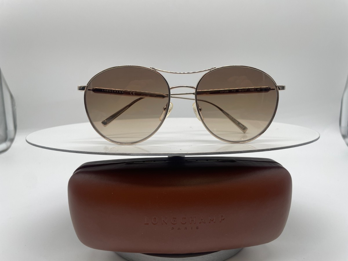Brand New LONGCHAMP Sunglasses LO133S 43027 712 Gold Smoke  display picture 3