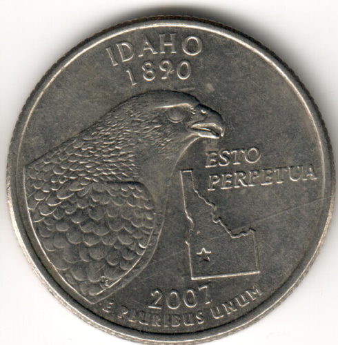 EE. UU. - 2007 D - dólar Washington - Idaho - #9721 - Imagen 1 de 2