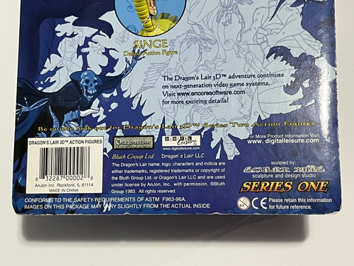 Princess Daphne with Fire Drake Dragons Lair 3D Action Figures Series One SEALED - Picture 3 of 10