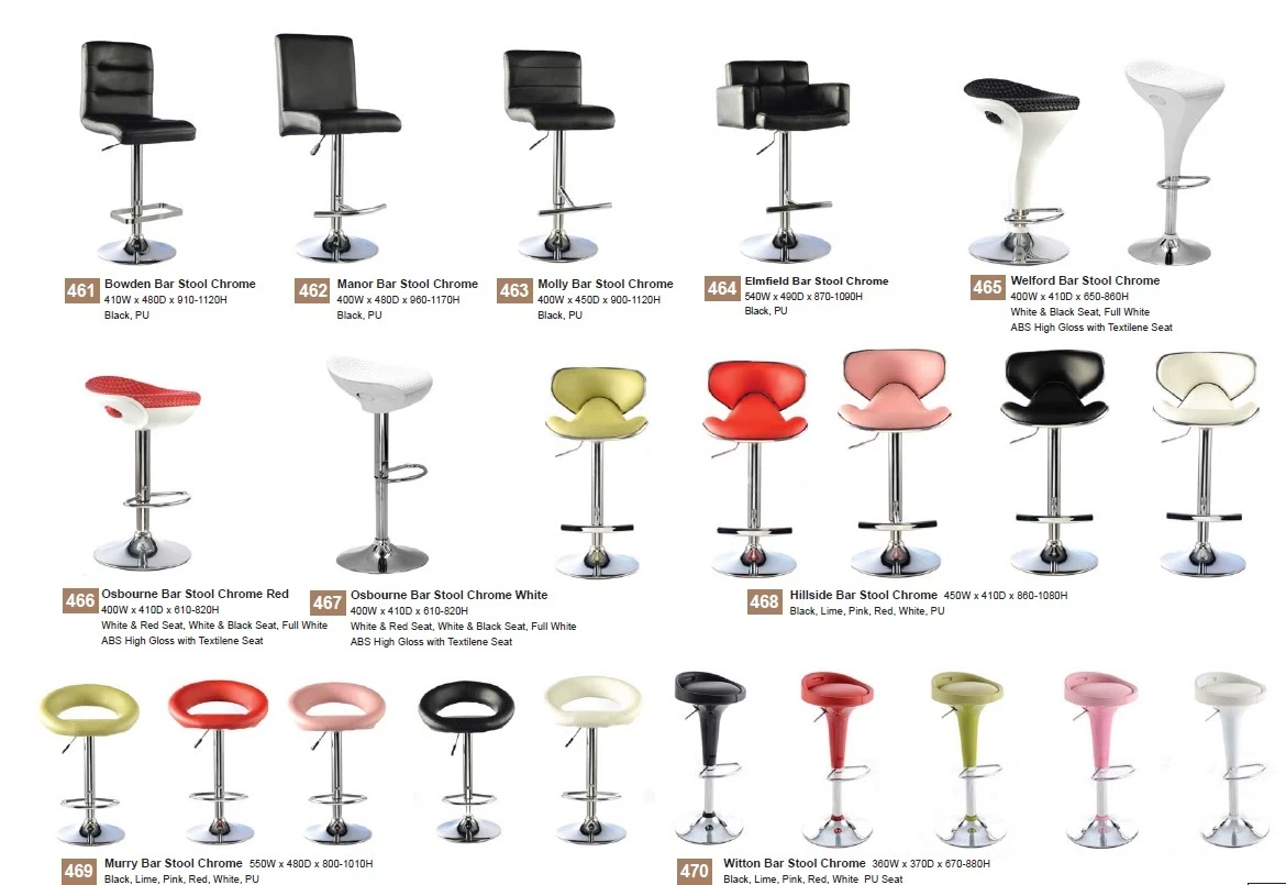 Two Leather Breakfast Bar Stools Executive Black High Back Swivel Adjustable