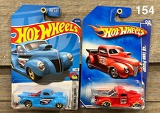 2 FOR 1! Hot Wheels 40 FORD PICKUP Lot New Modified Rides Drag Strip xploraf 154
