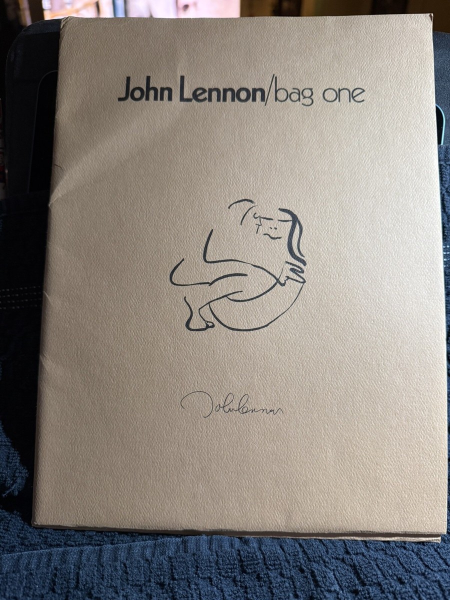 JOHN LENNON: 1970 “bag one” Complete 14-Print/Lithograph Set+Outer