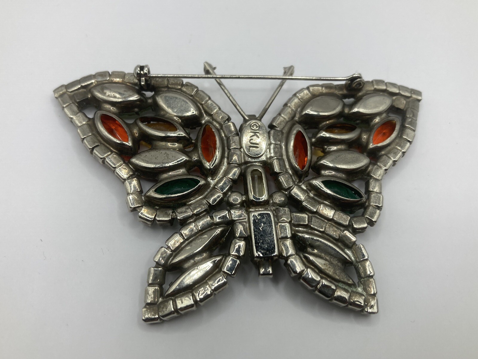 Kenneth Jay lane Butterfly Brooch Rare - image 9