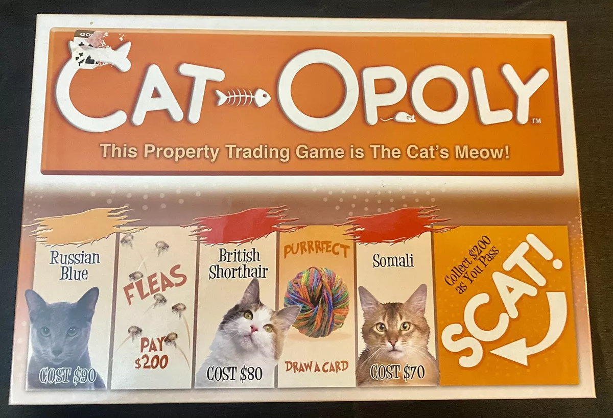 Late for the Sky Cat-Opoly Board Game 